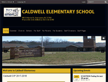 Tablet Screenshot of caldwell.scottsboroschools.net
